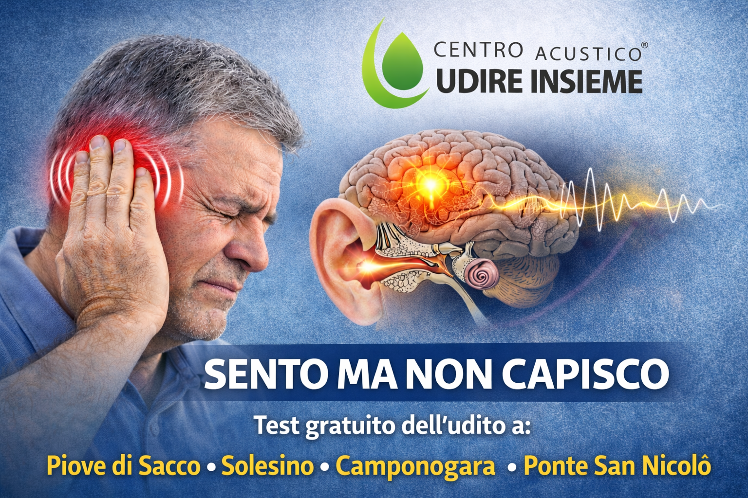 Sento ma non capisco: il primo segnale di perdita dell’udito e acufene centro acustico udire insieme padova venezia rovigo